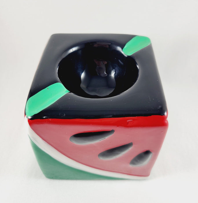 Handmade Barro Watermelon Sandia Ash Tray Cenicero Mexico