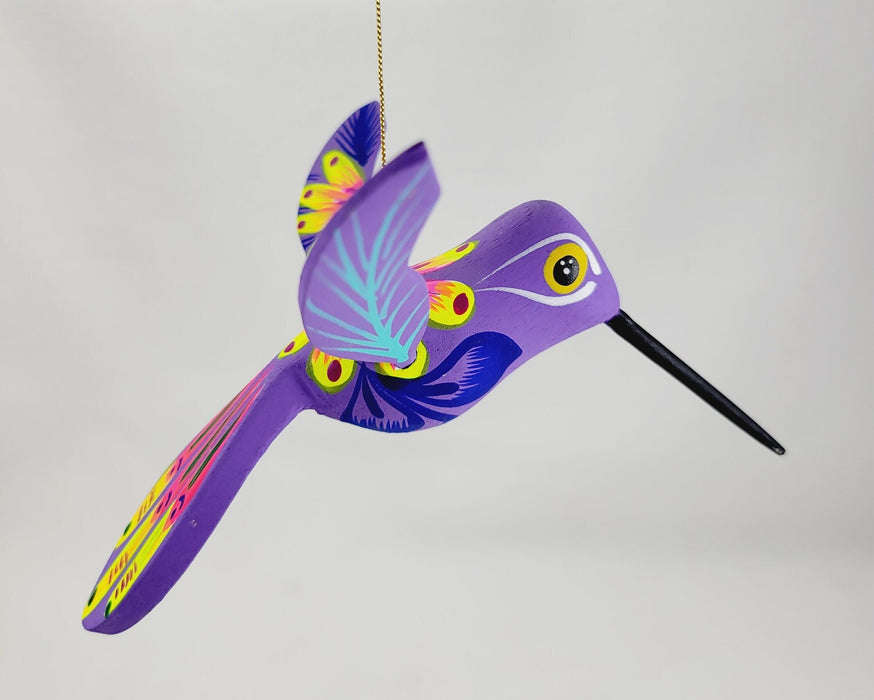 Alebrije Oaxaca Mexico Biulú Hummingbird Colbri Purple